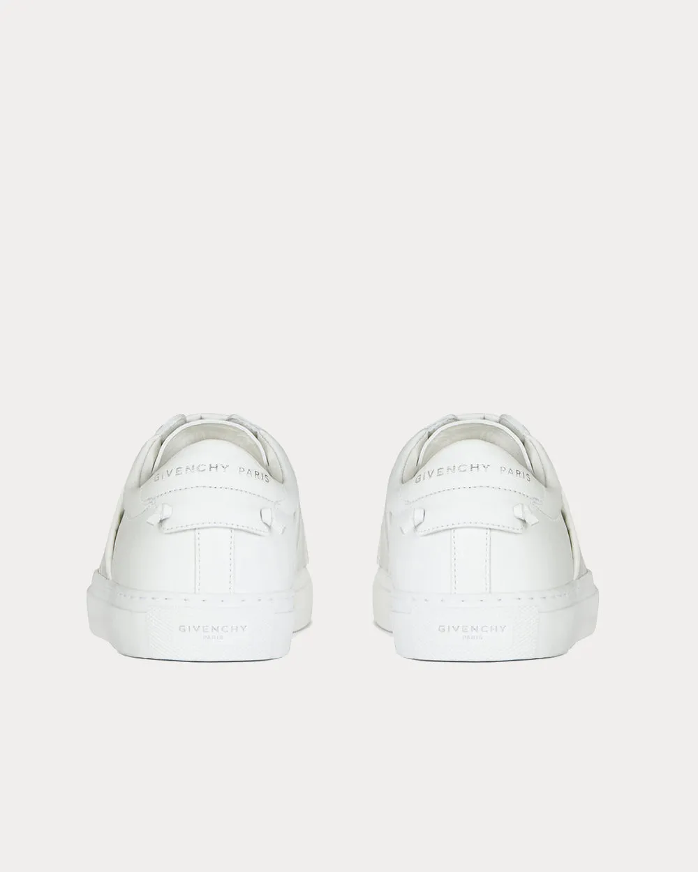 Crocodile Effect Webbing White Low Top Sneakers