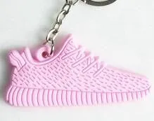 Cute Silicone Yeezy 350 Boost Key Chain Sneaker Keychain Kids Key Holder