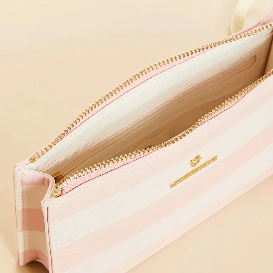 Emmy Wristlet Pink Stripe