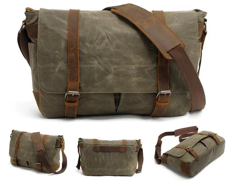 Faded Solid Canvas and inner purse Mini Crossbody Outdoor Green Bags