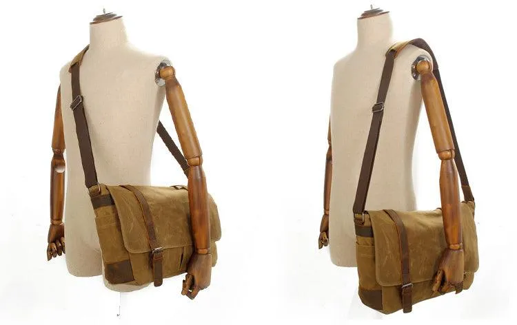 Faded Solid Canvas and inner purse Mini Crossbody Outdoor Green Bags