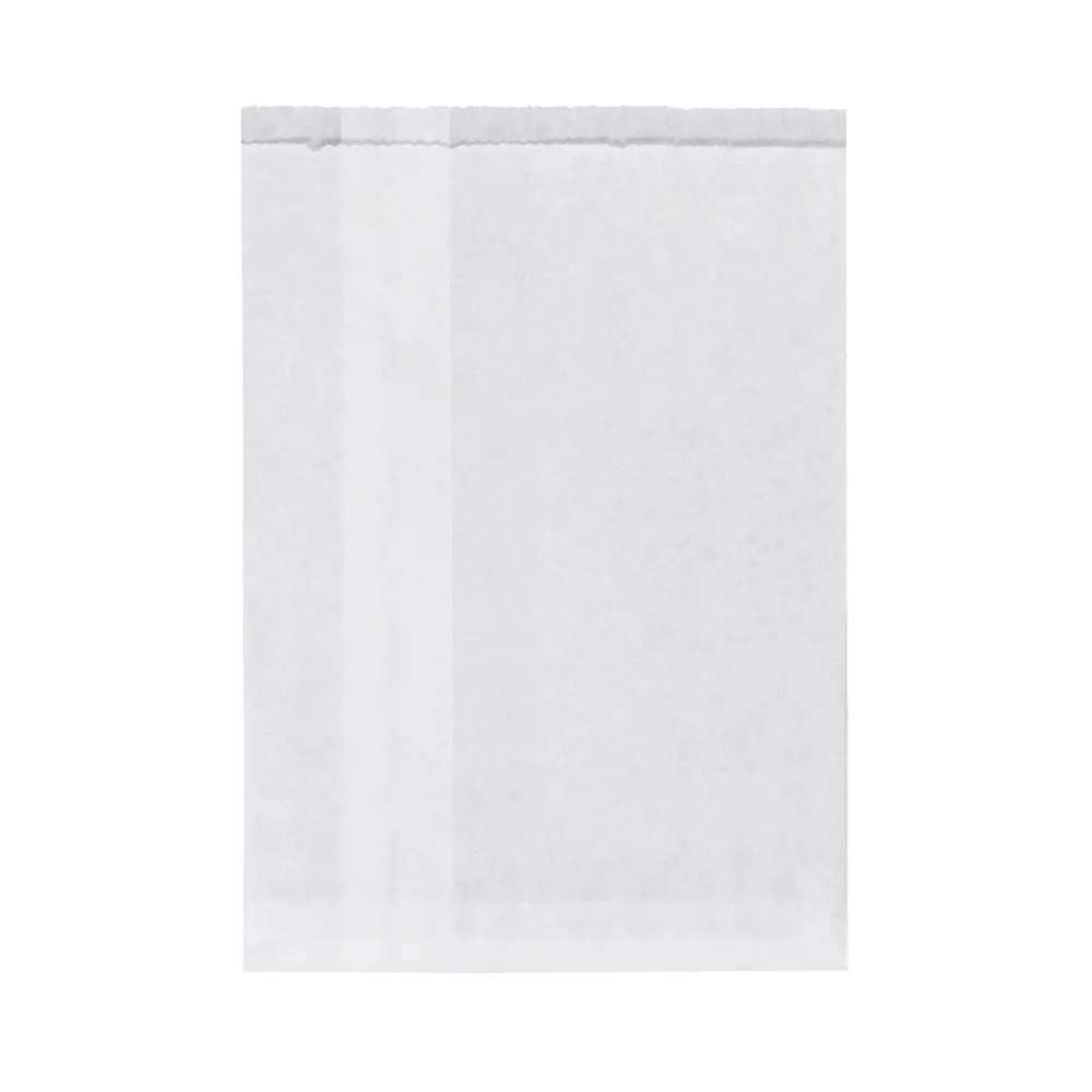 Flat Paper Bag White Size 1/2 Long - 1000/PK
