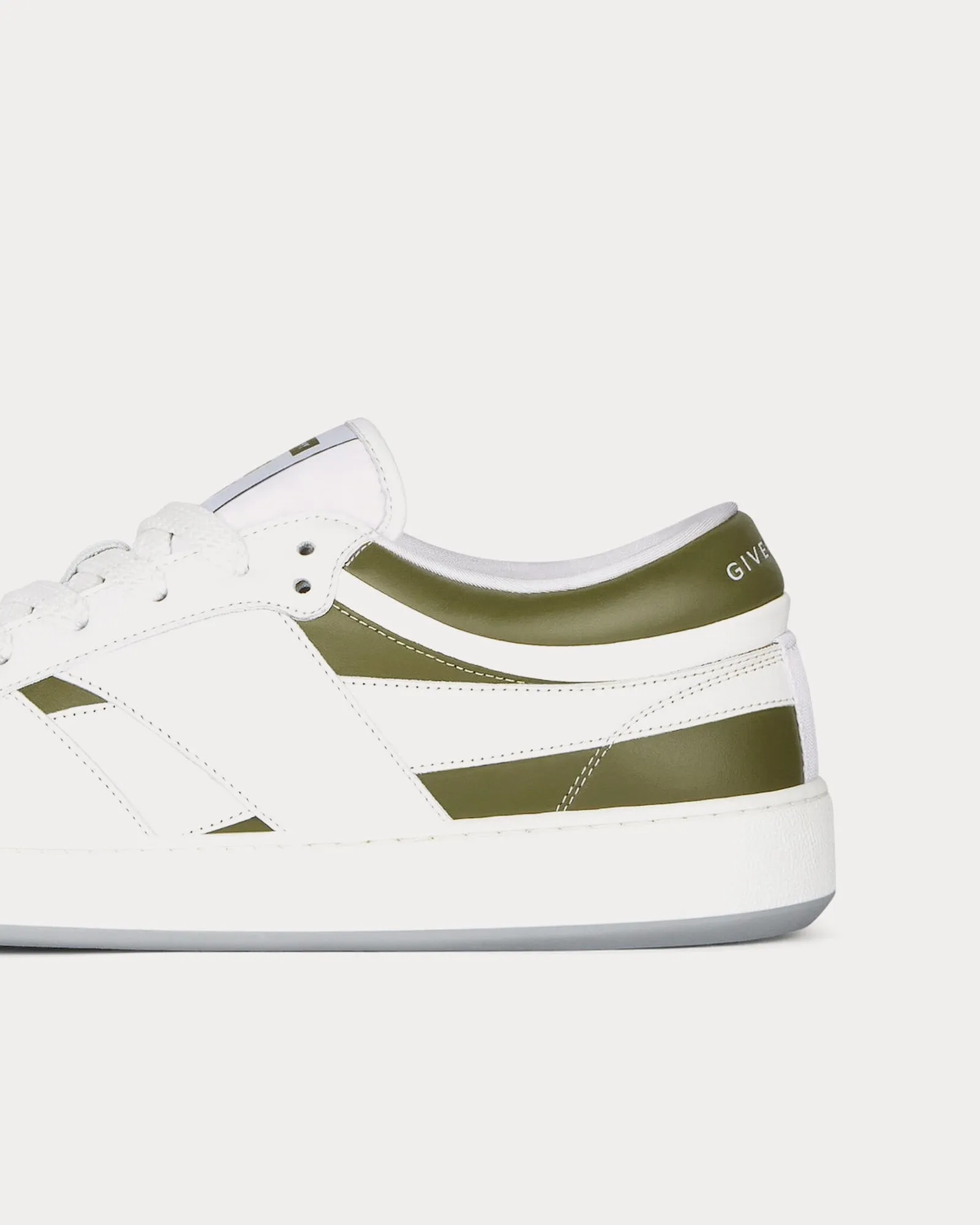 G Move Leather White / Khaki Low Top Sneakers