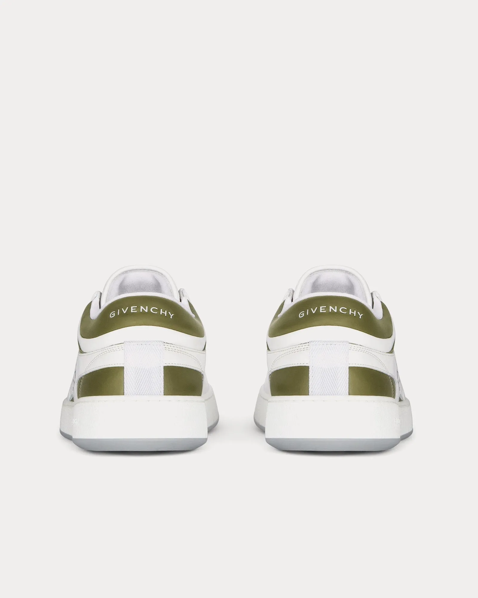 G Move Leather White / Khaki Low Top Sneakers