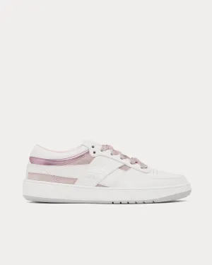 G Move Leather White / Pink Low Top Sneakers