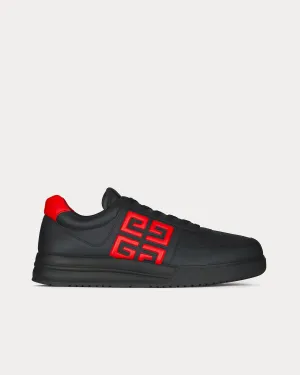 G4 Leather Black / Red Low Top Sneakers
