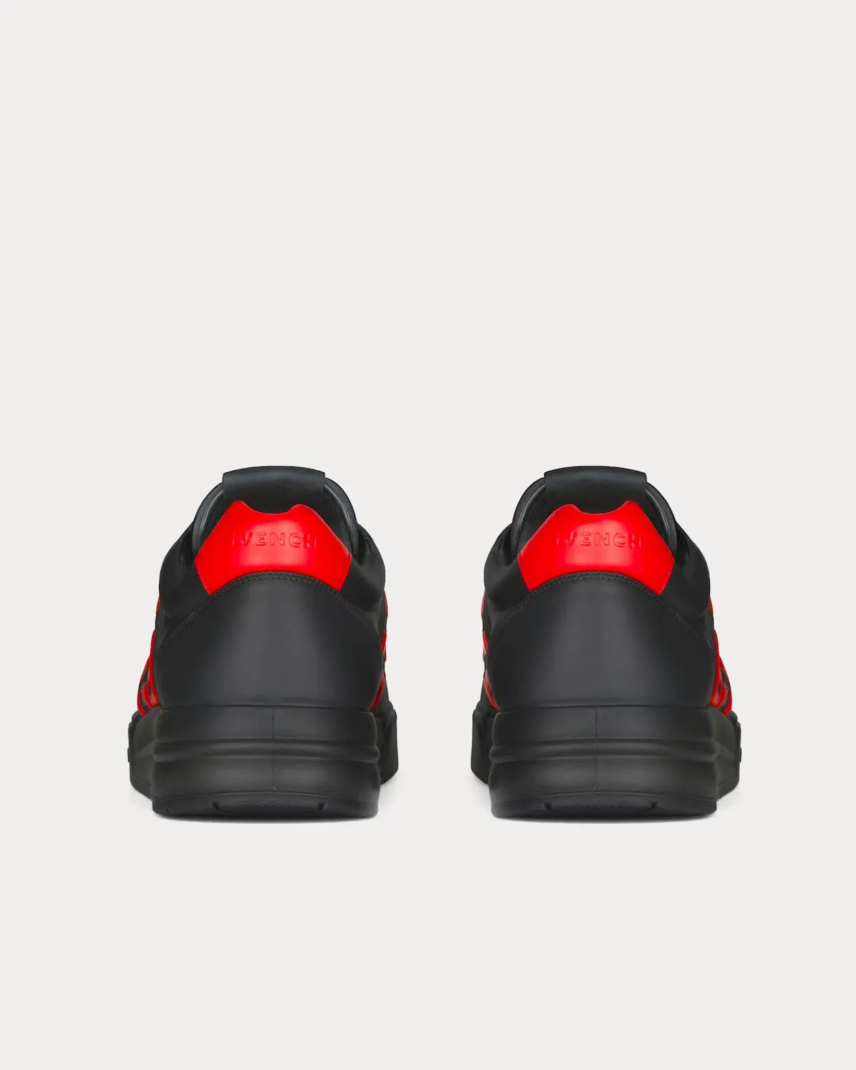 G4 Leather Black / Red Low Top Sneakers