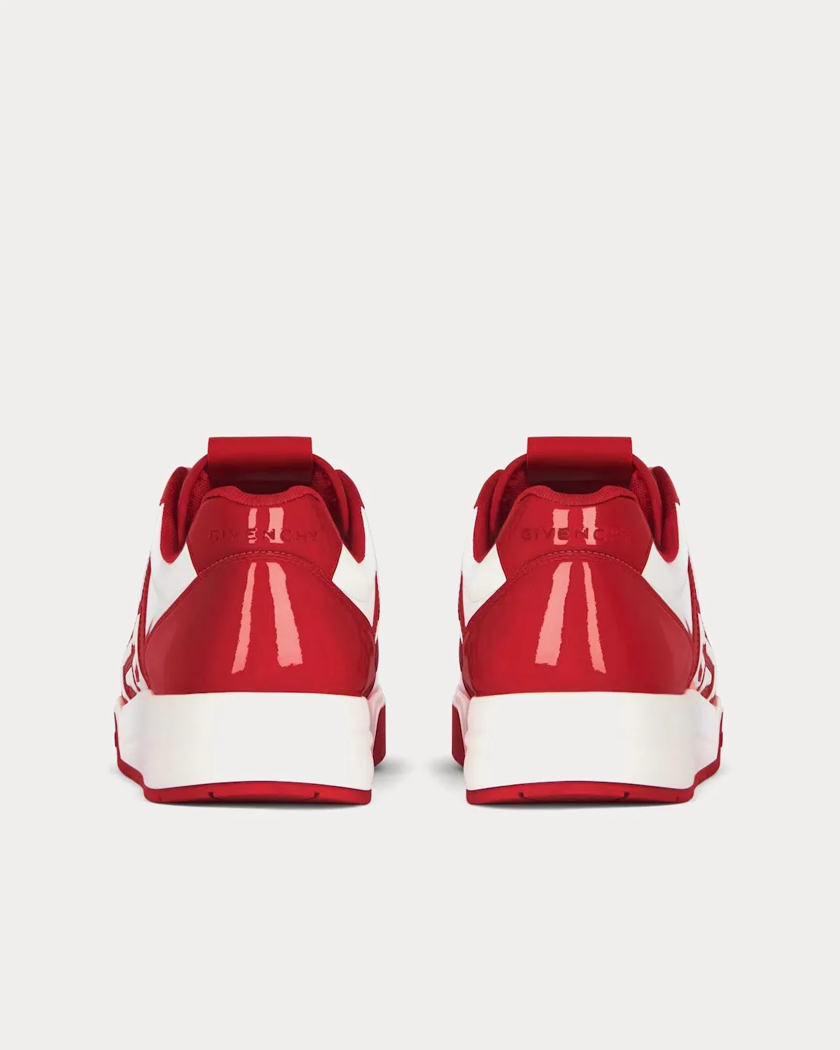 G4 Patent Leather Red / White Low Top Sneakers