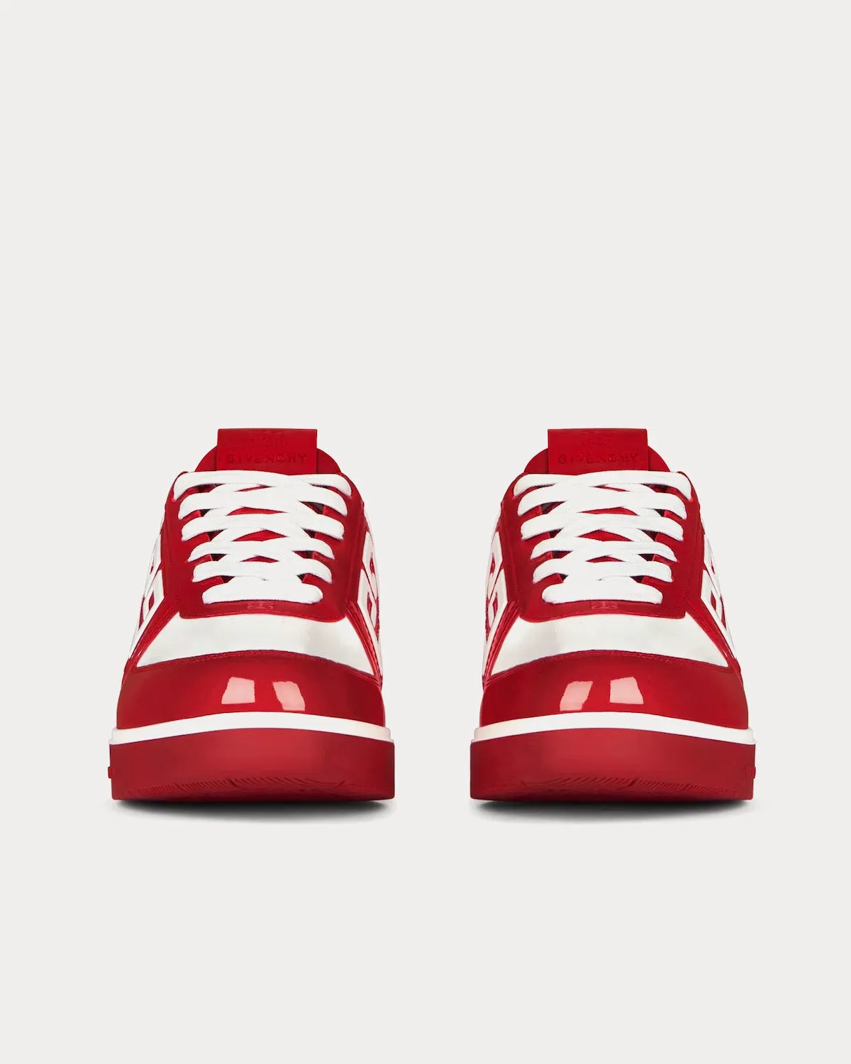 G4 Patent Leather Red / White Low Top Sneakers