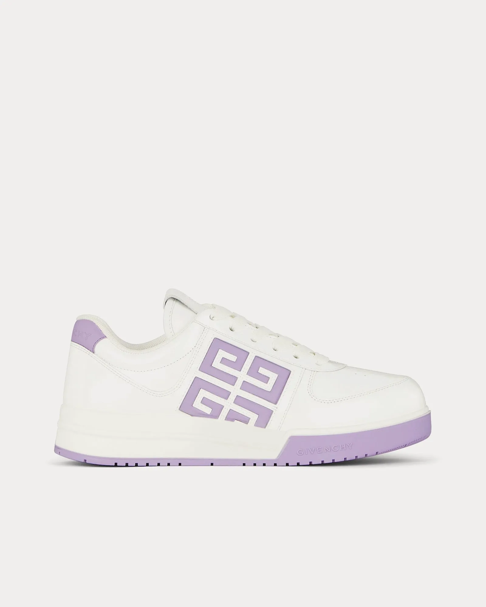 G4 Patent Leather White / Lilac Low Top Sneakers