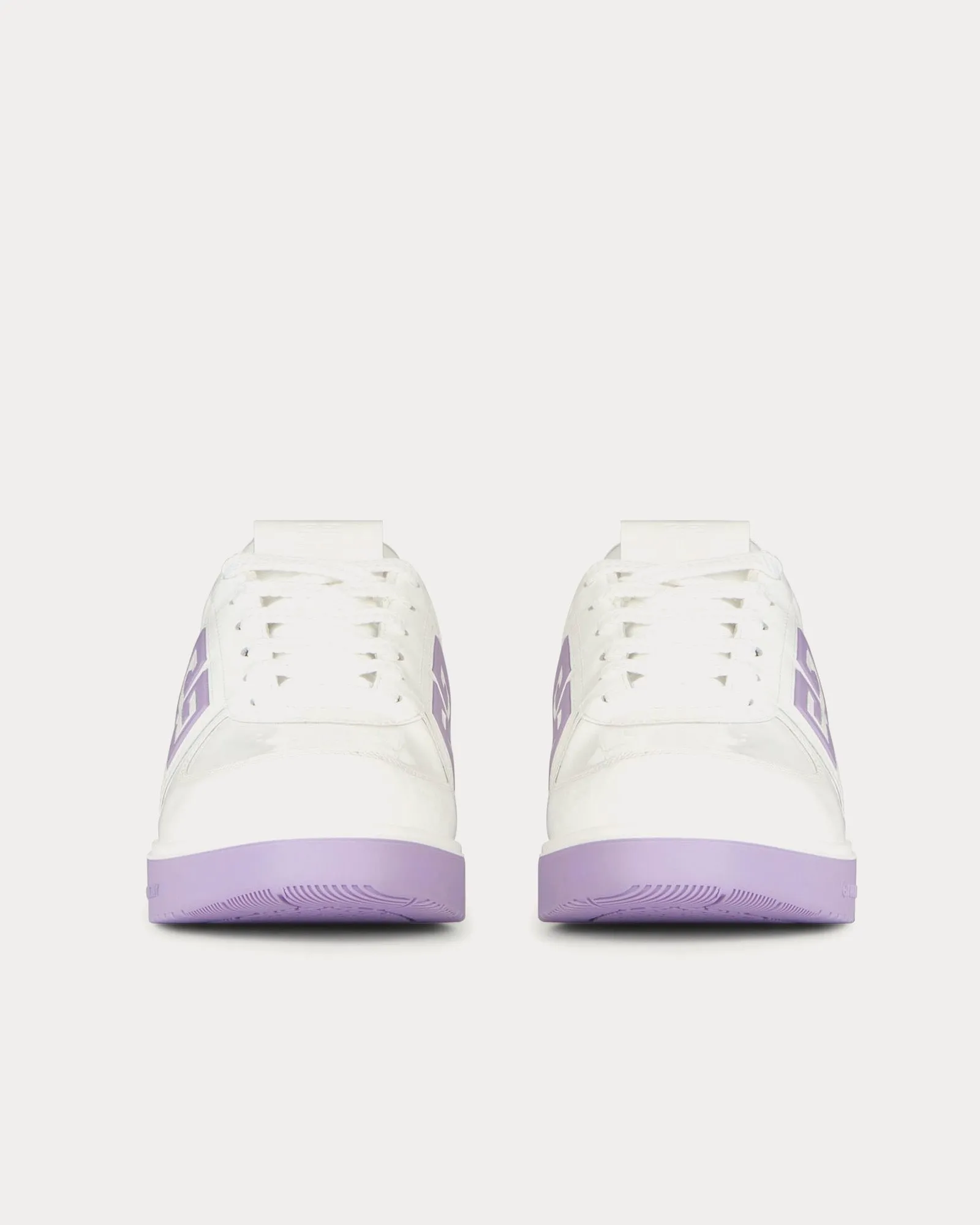 G4 Patent Leather White / Lilac Low Top Sneakers