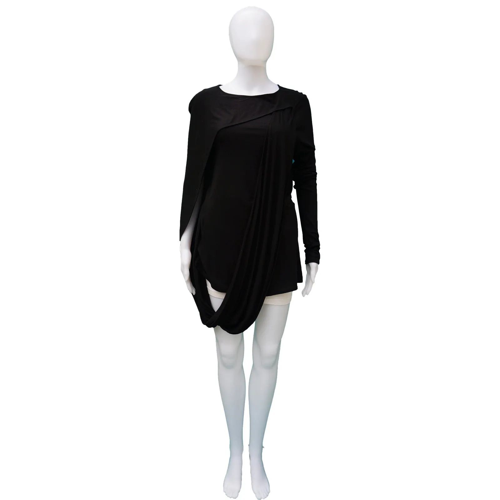 GIVENCHY DRAPED LONG SLEEVE TOP