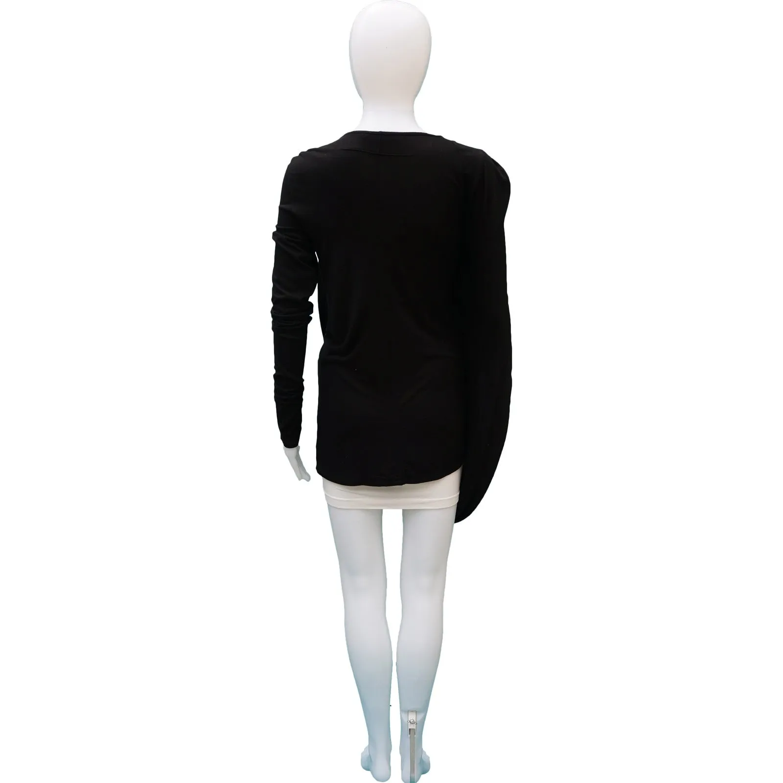 GIVENCHY DRAPED LONG SLEEVE TOP