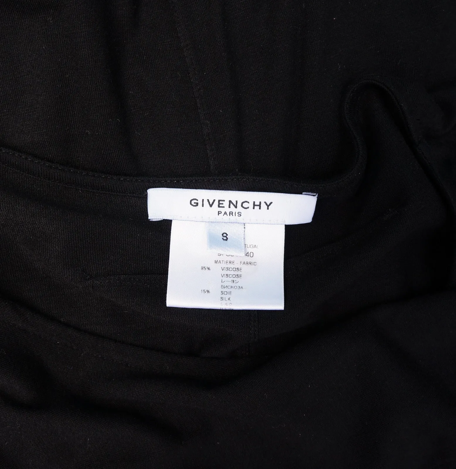 GIVENCHY DRAPED LONG SLEEVE TOP