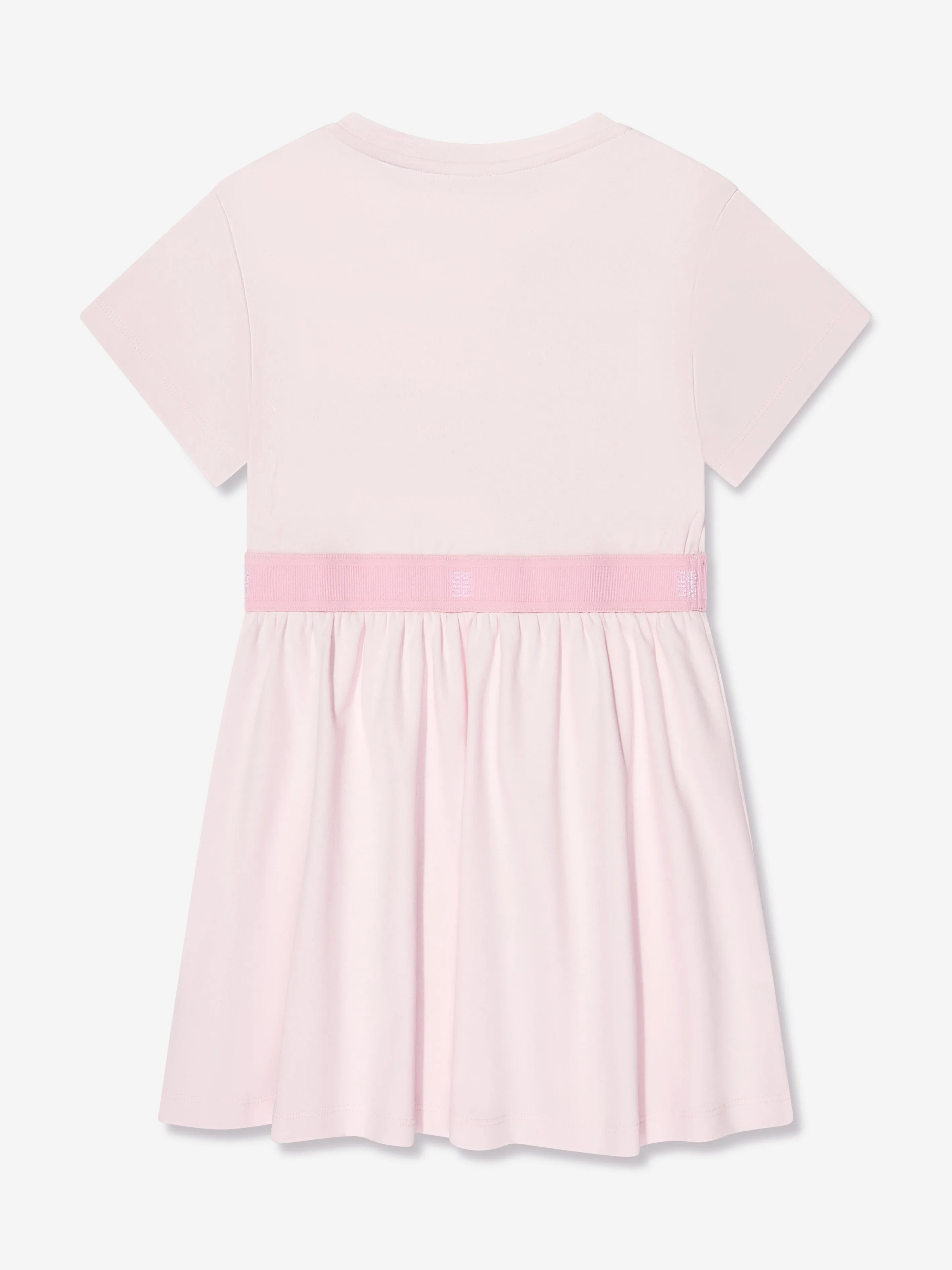Givenchy Girls Jersey Logo Dress in Pink