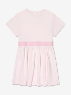 Givenchy Girls Jersey Logo Dress in Pink