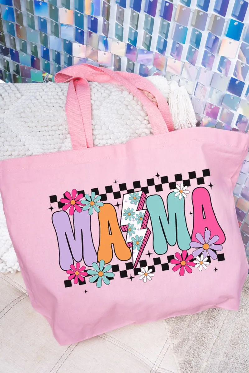 Golden Glow Mama Canvas Jumbo Tote