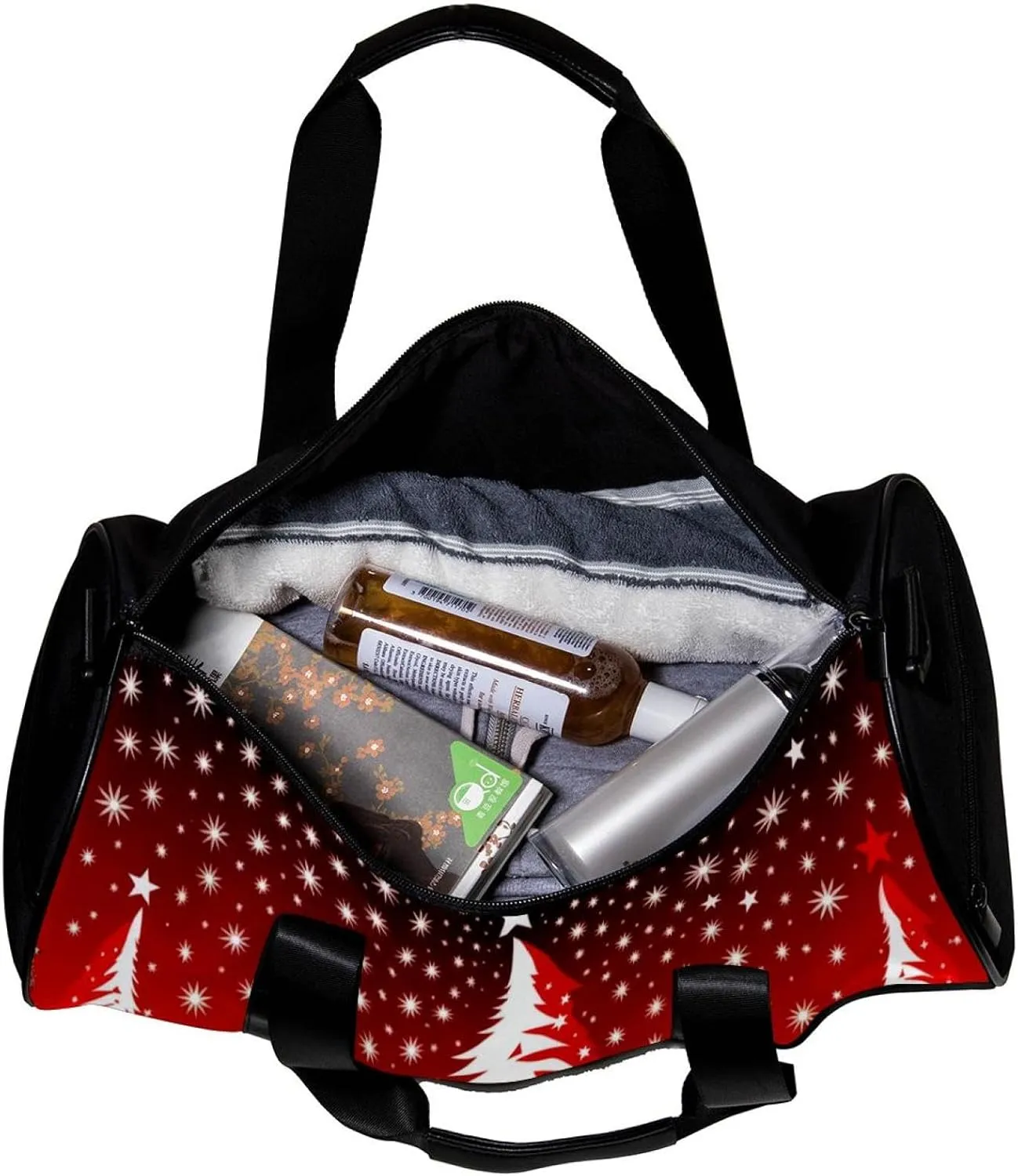 Gym Bags for Men,Travel Duffel Bags for Women,Christmas Theme,Workout Bag