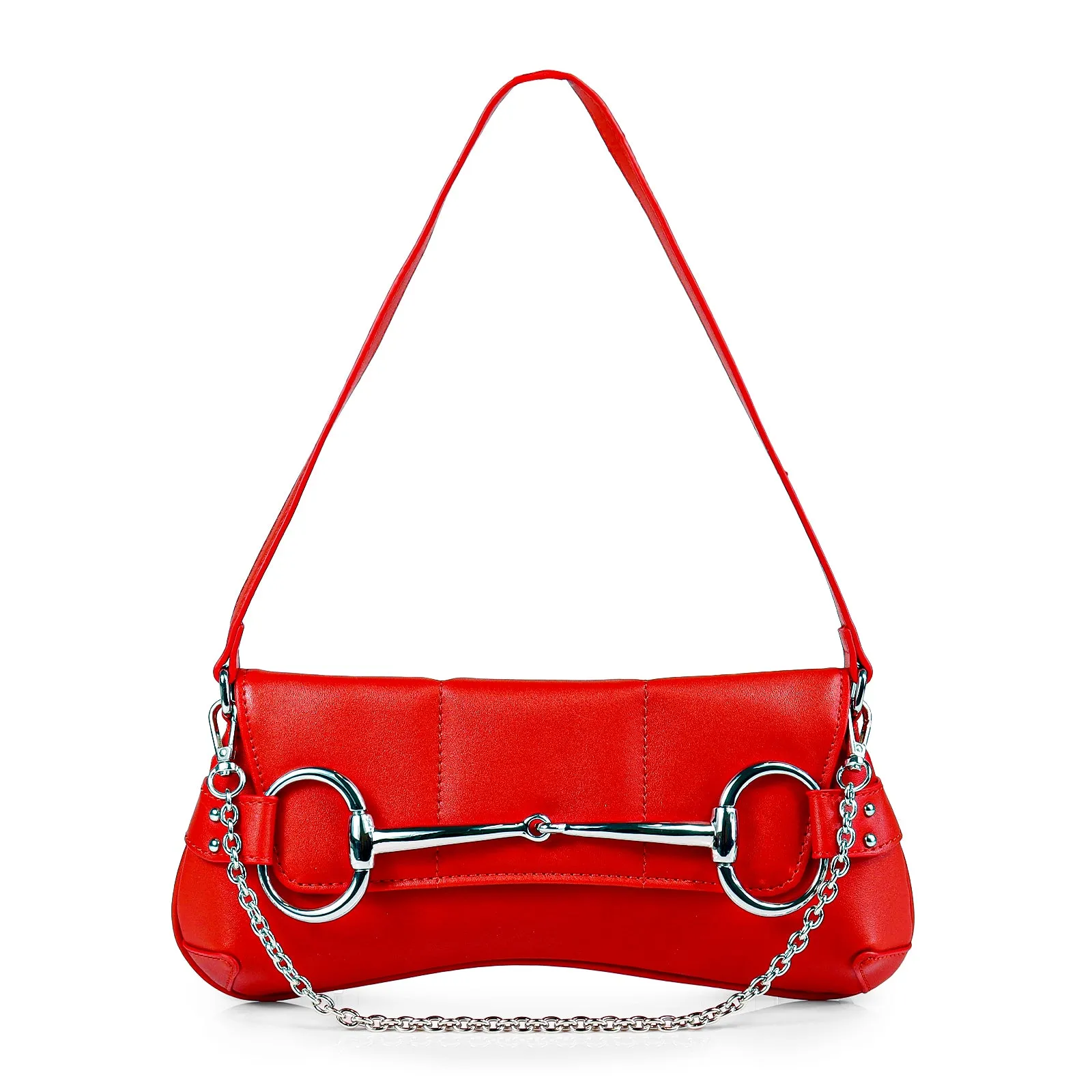 H-LOCK PADDED SHOULDER BAG - RED