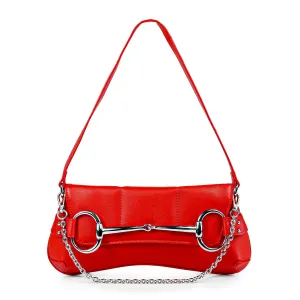 H-LOCK PADDED SHOULDER BAG - RED