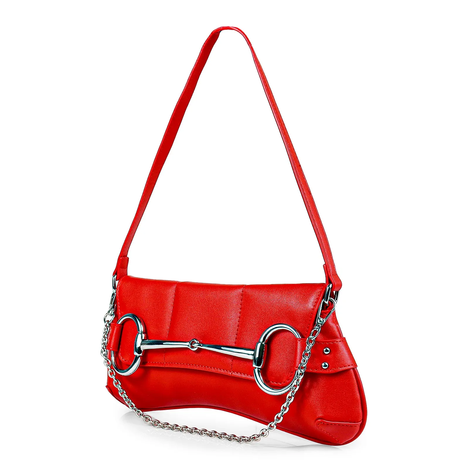 H-LOCK PADDED SHOULDER BAG - RED