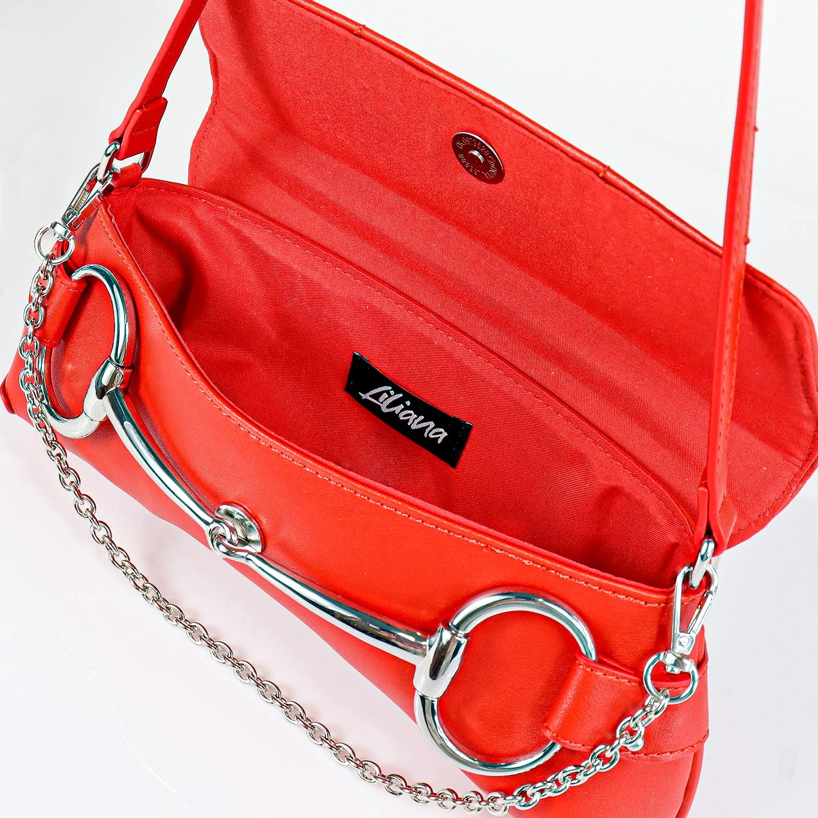 H-LOCK PADDED SHOULDER BAG - RED