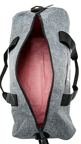 Herschel Sutton Duffel Bag, Raven Crosshatch/Black, Mid-Volume 28.0L