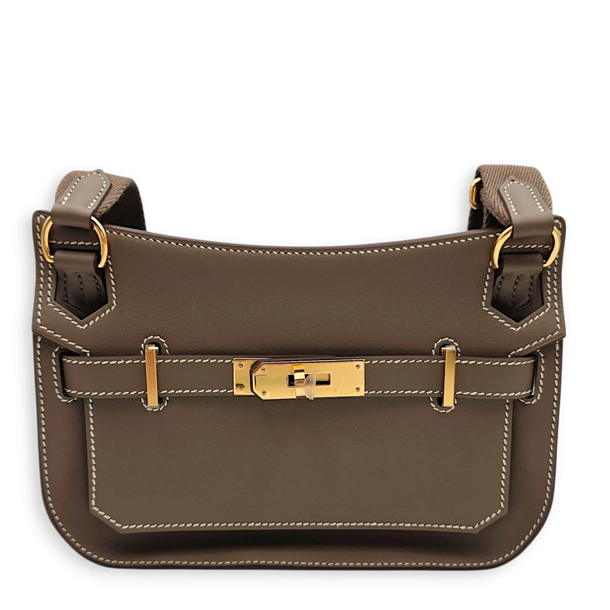 Jypsiere Mini Etoupe in Swift, Gold hardware