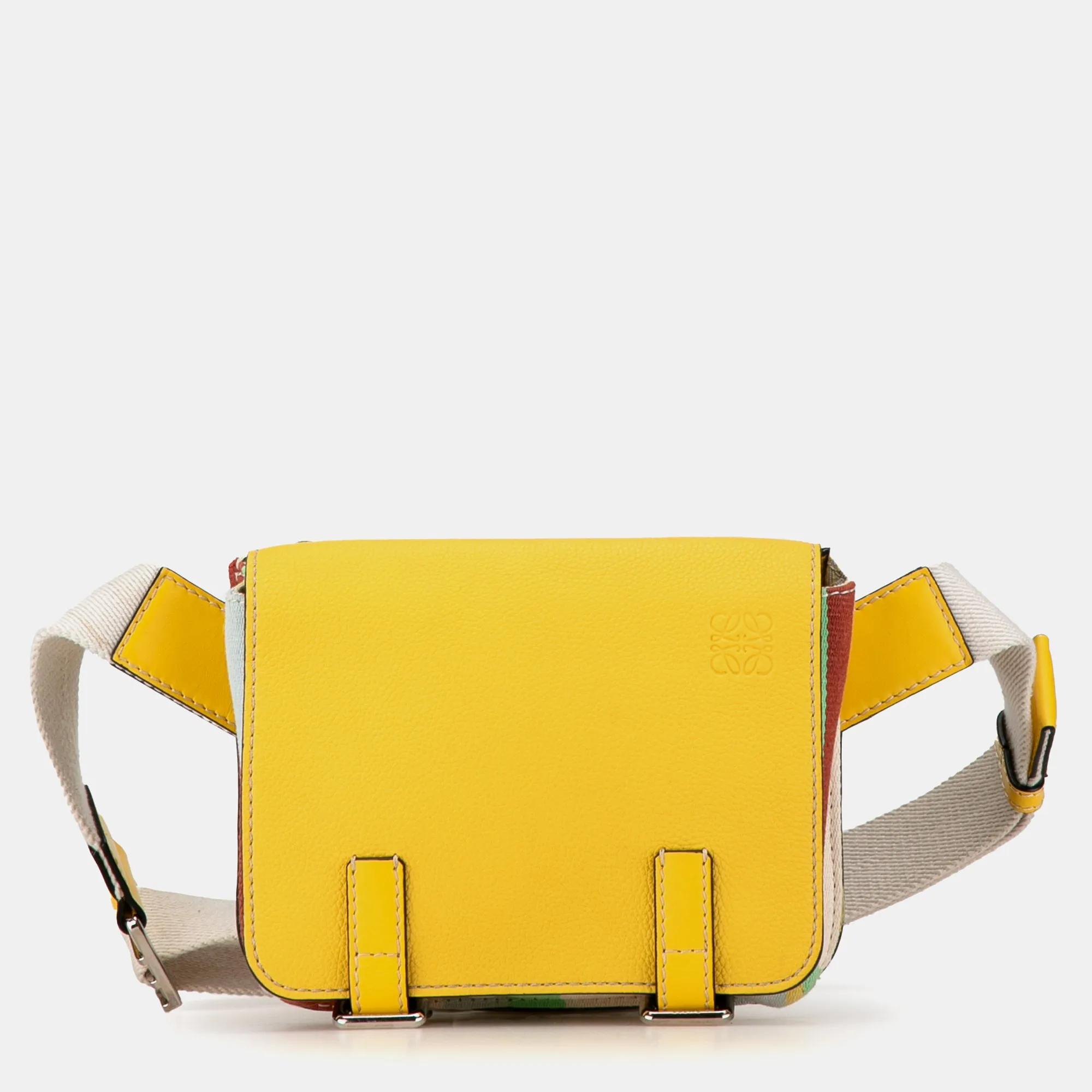 Leather Military Belt Bag