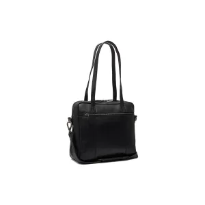 Leather Shoulder Bag Black Puglia