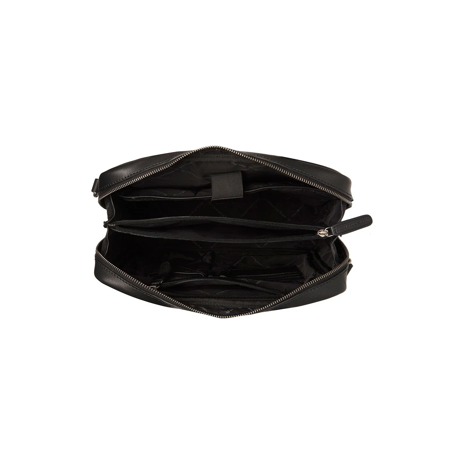 Leather Shoulder Bag Black Puglia