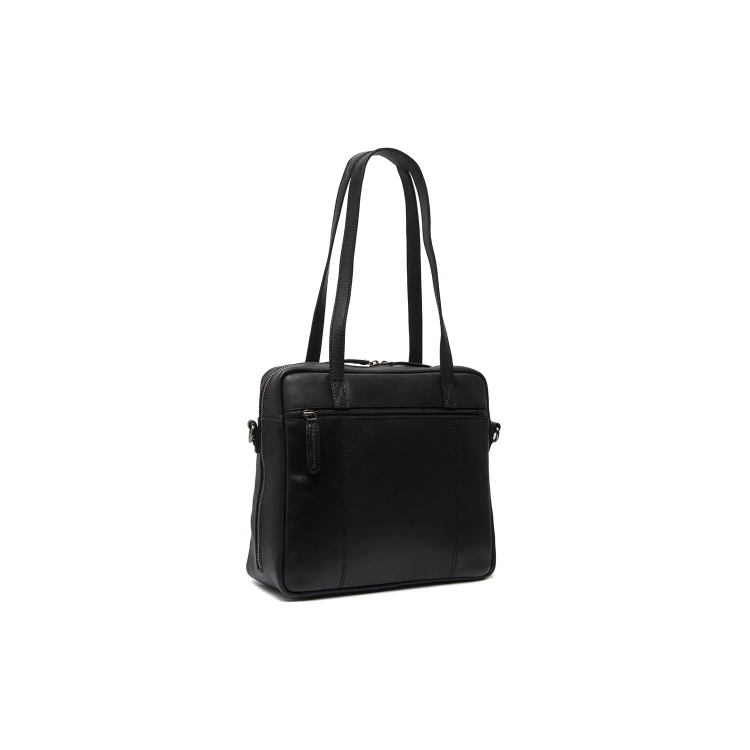 Leather Shoulder Bag Black Puglia