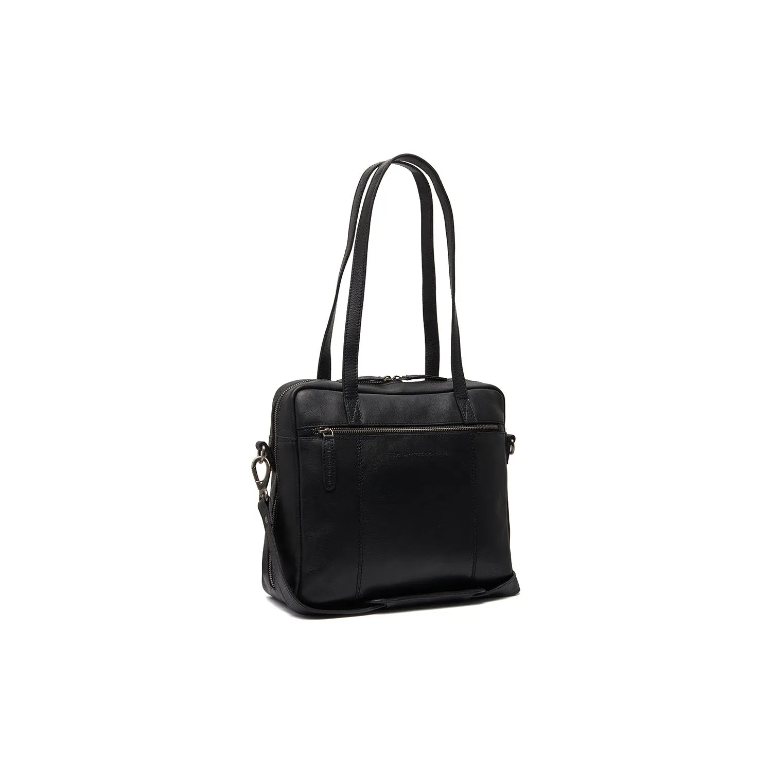 Leather Shoulder Bag Black Puglia
