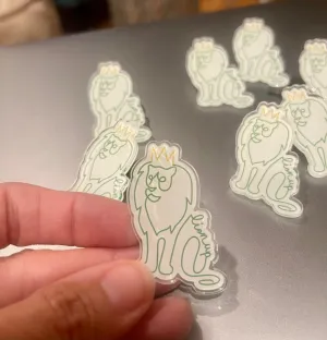 Lion lapel pin- Lion Up
