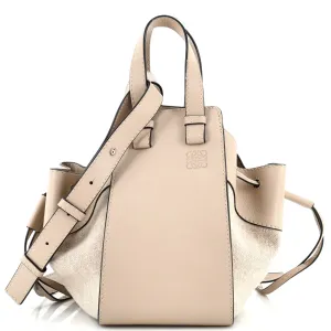 LOEWE Hammock Bag Leather and Canvas Small