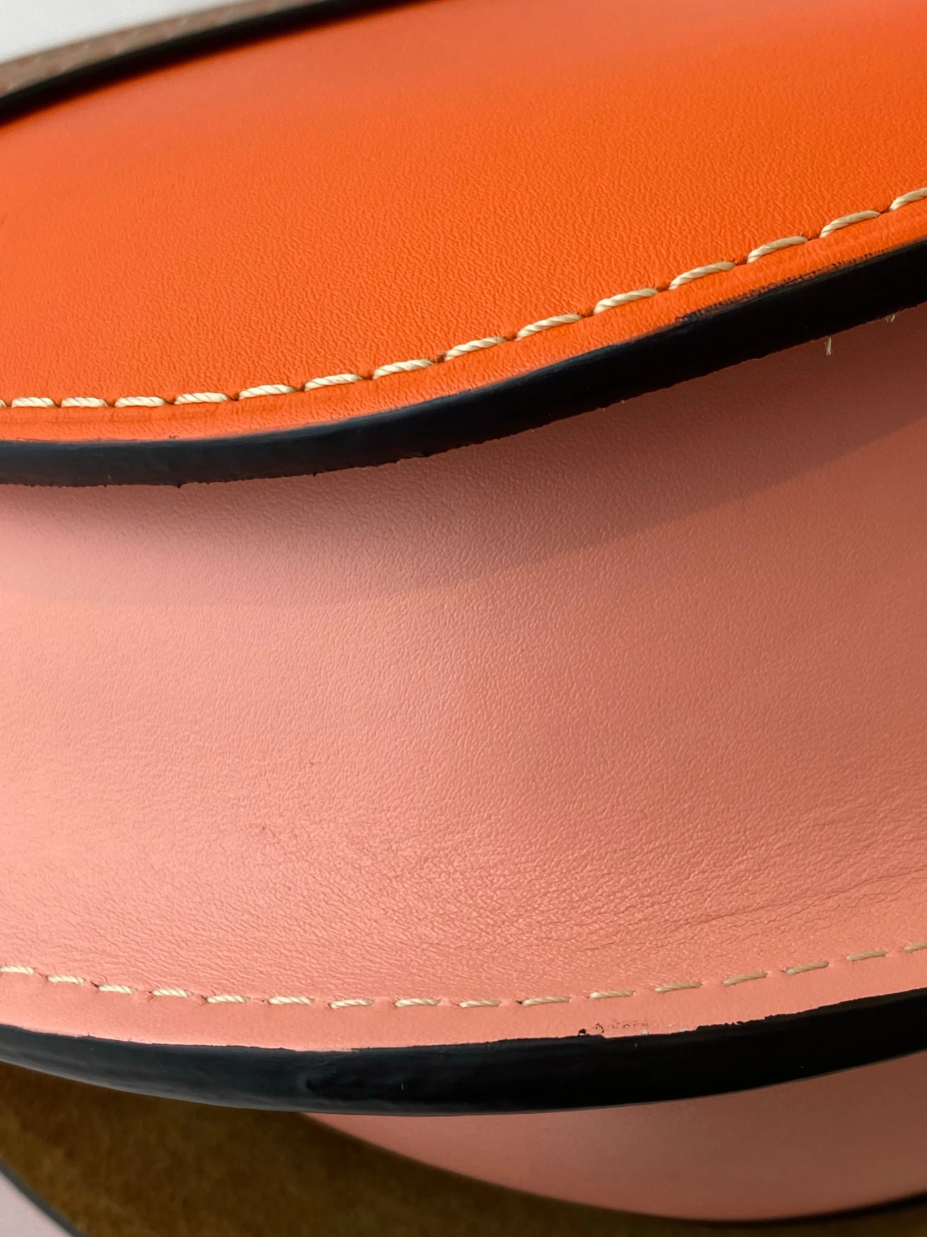 Loewe Pink/Orange Leather "Gate" Crossbody