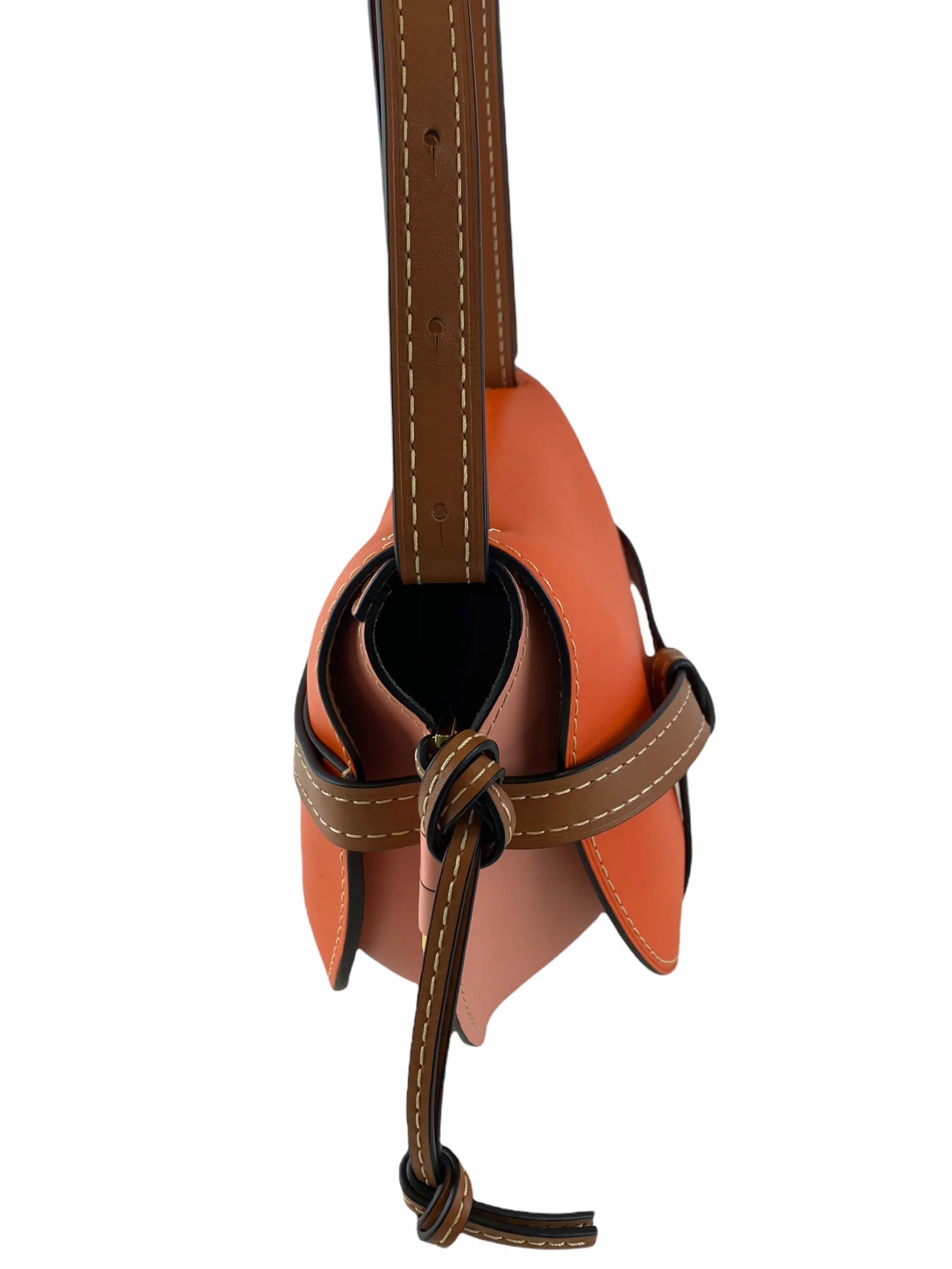 Loewe Pink/Orange Leather "Gate" Crossbody