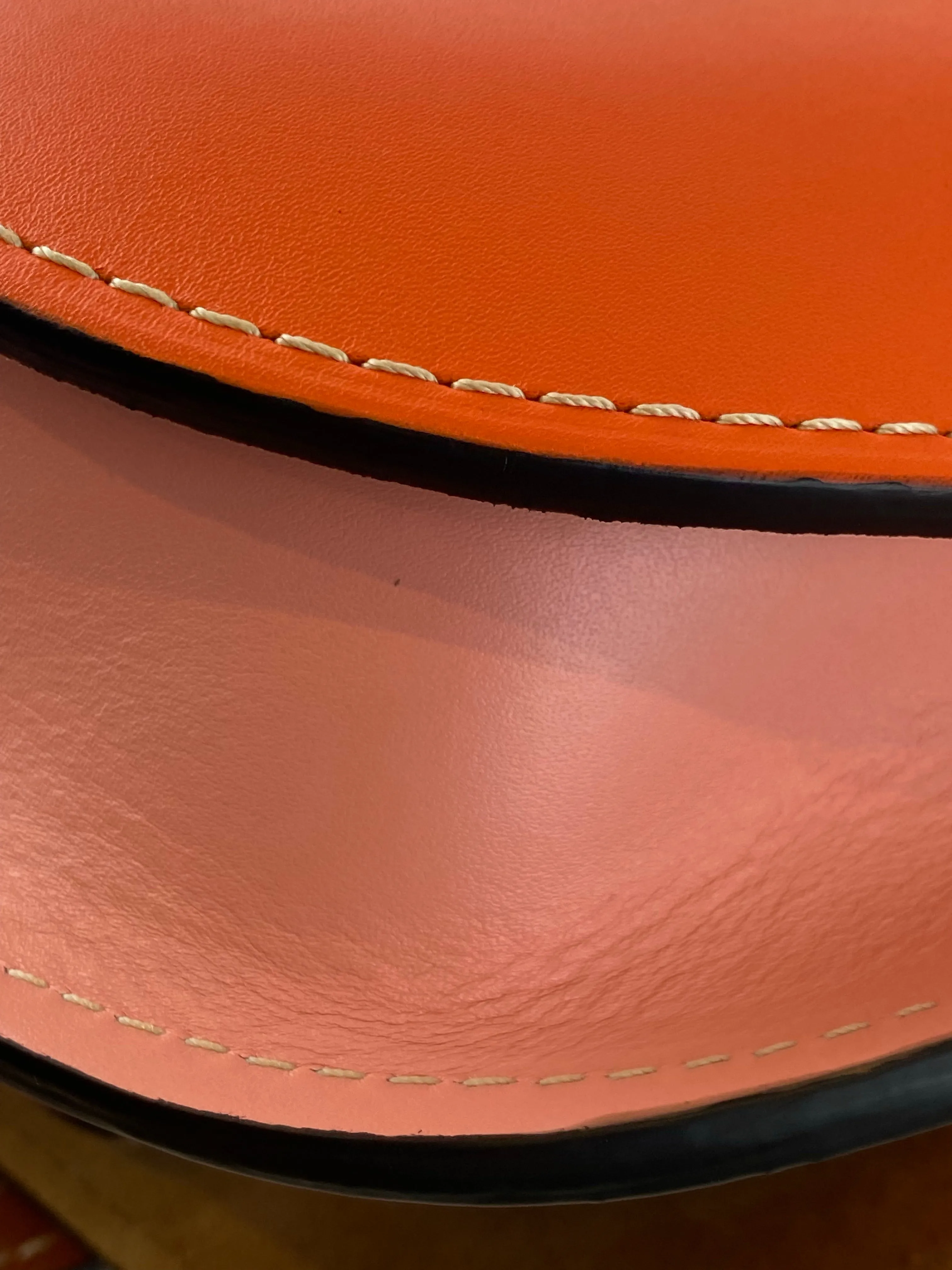 Loewe Pink/Orange Leather "Gate" Crossbody