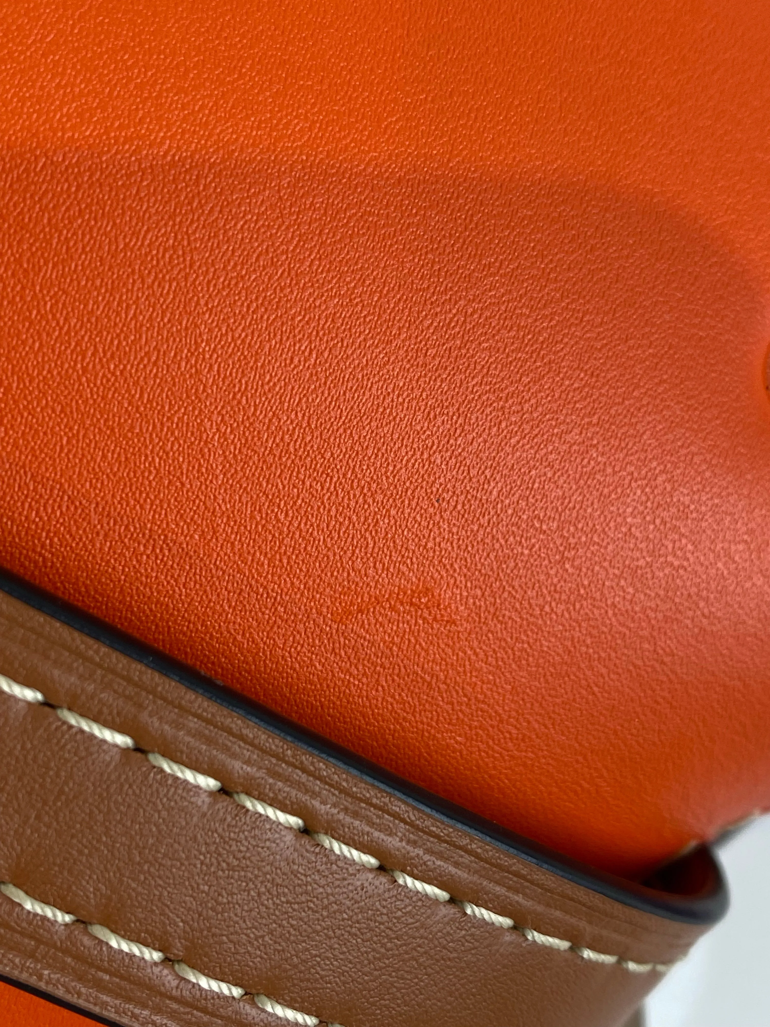 Loewe Pink/Orange Leather "Gate" Crossbody