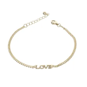 LOVE cuban link bracelet