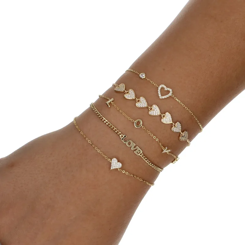 LOVE cuban link bracelet