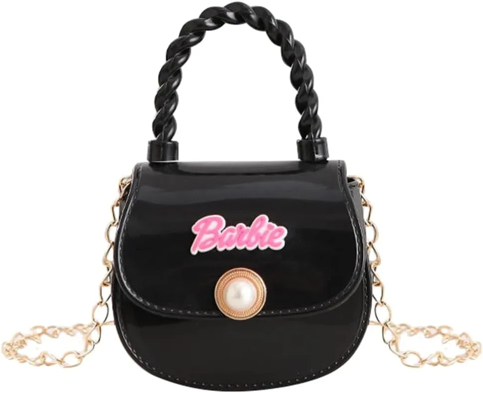Mini Jelly Purse Handbag Shoulder Bag with Magnetic Button Wallet for Girls