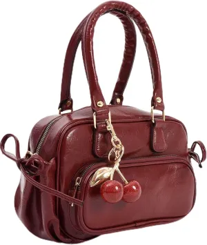 MOON CANTA Women's Small Shoulder Bag  Dual Zipper, Gold Hardware, Adjustable Strap