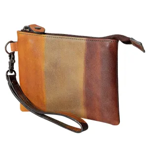 Never Mind Nmbgz114A Wristlet Vintage Handmade Genuine Cowhide Leather Women Bag Western Handbag Purse