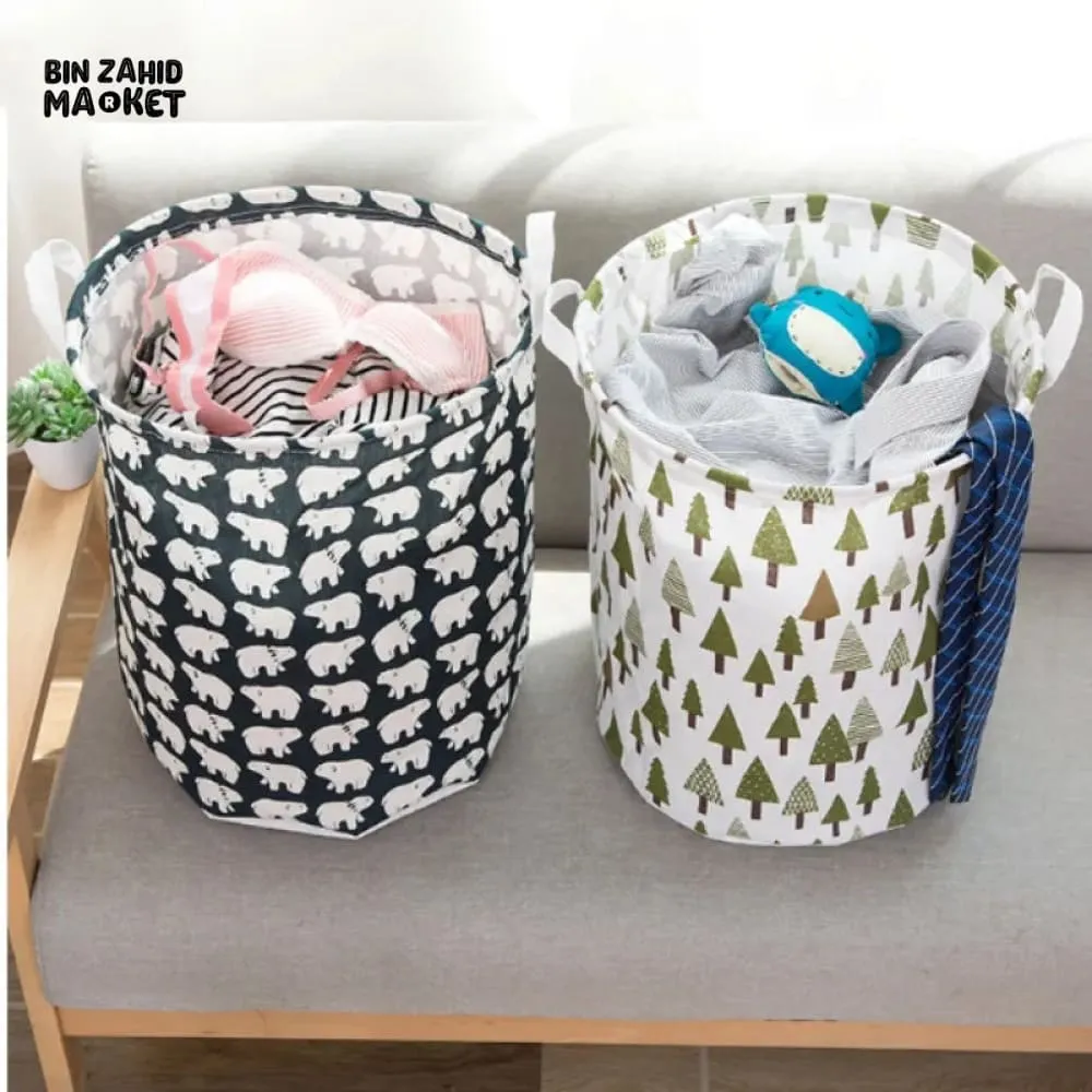 OXFORD FOLDABLE LAUNDRY BASKET