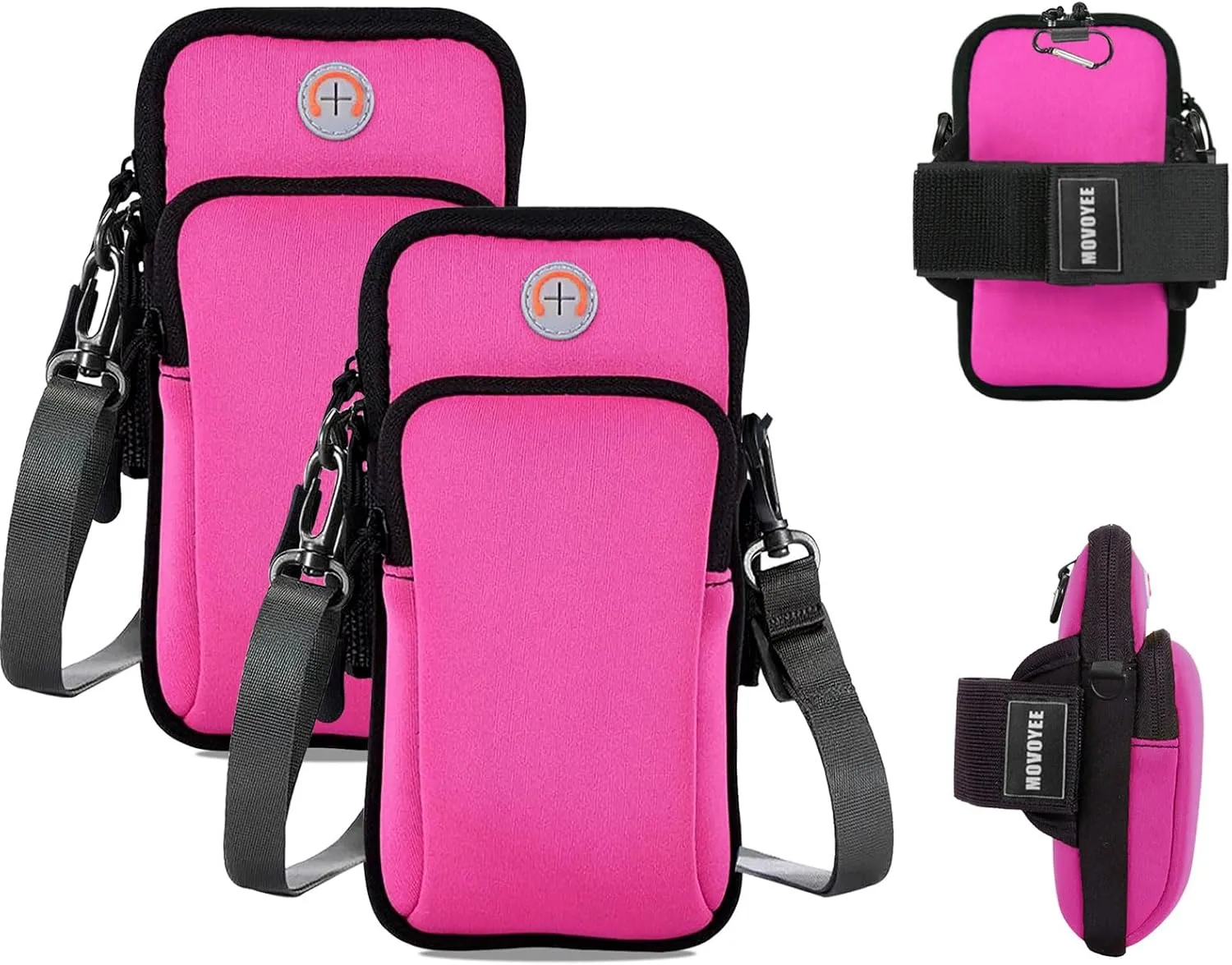 Phone Holder for Running Armband Cell Phone Holder,2 Pack Small Purses for Women Crossbody Kids,iPhone 16 16e 15 14 13 12 11 Pro Max Xs Xr X Plus Mini Galaxy Ultra S25 Note Bags Gym Arm Bands