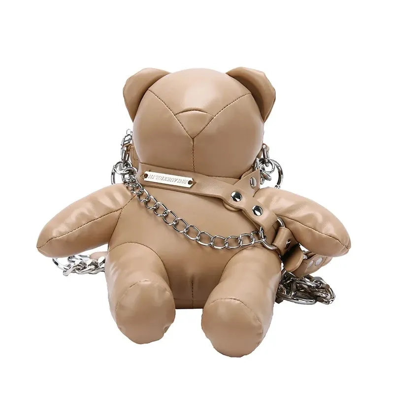 Roisin Cute Faux Leather Teddybear Bag