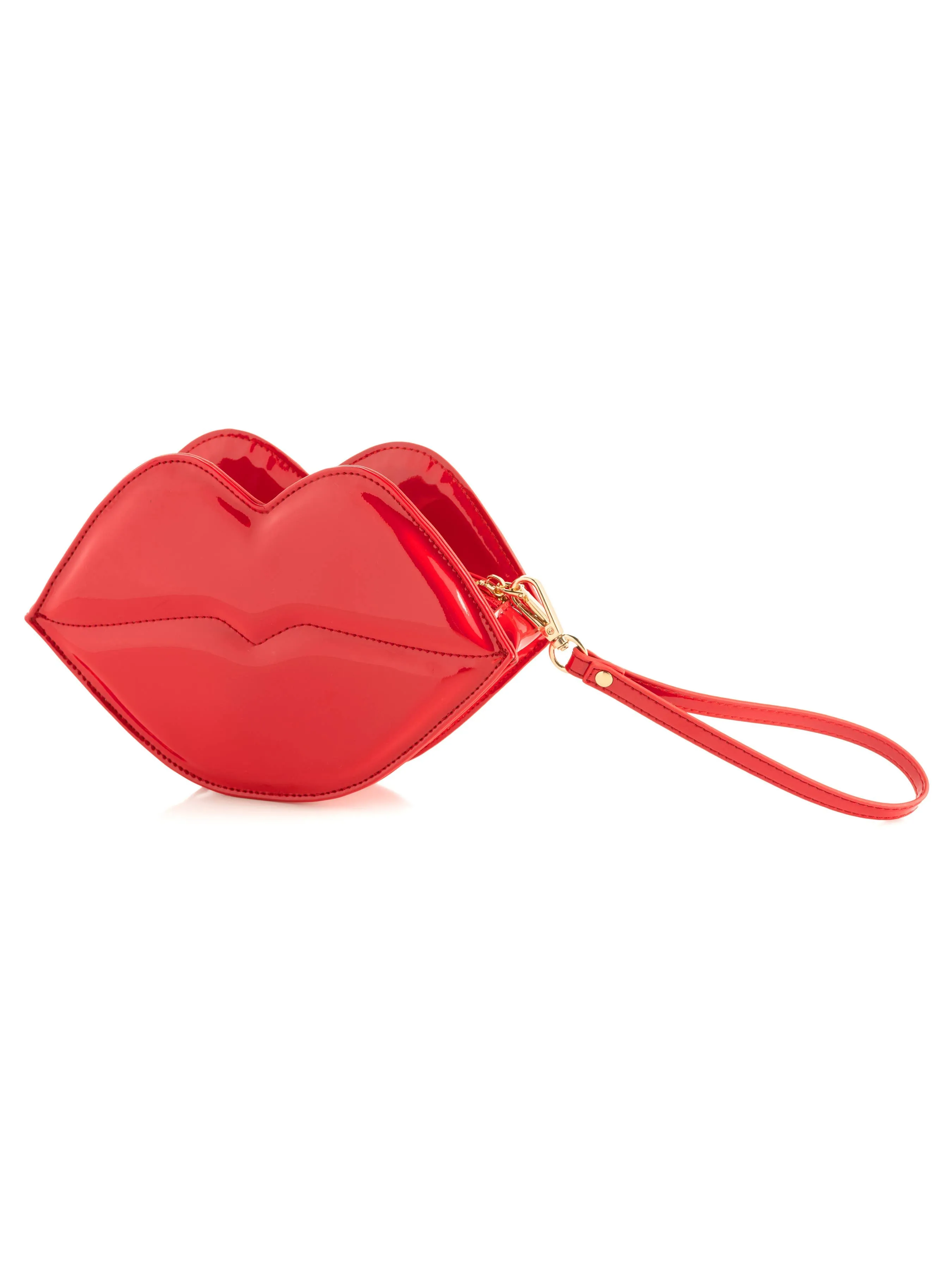 SHI KISS WRISTLET in Red Patent
