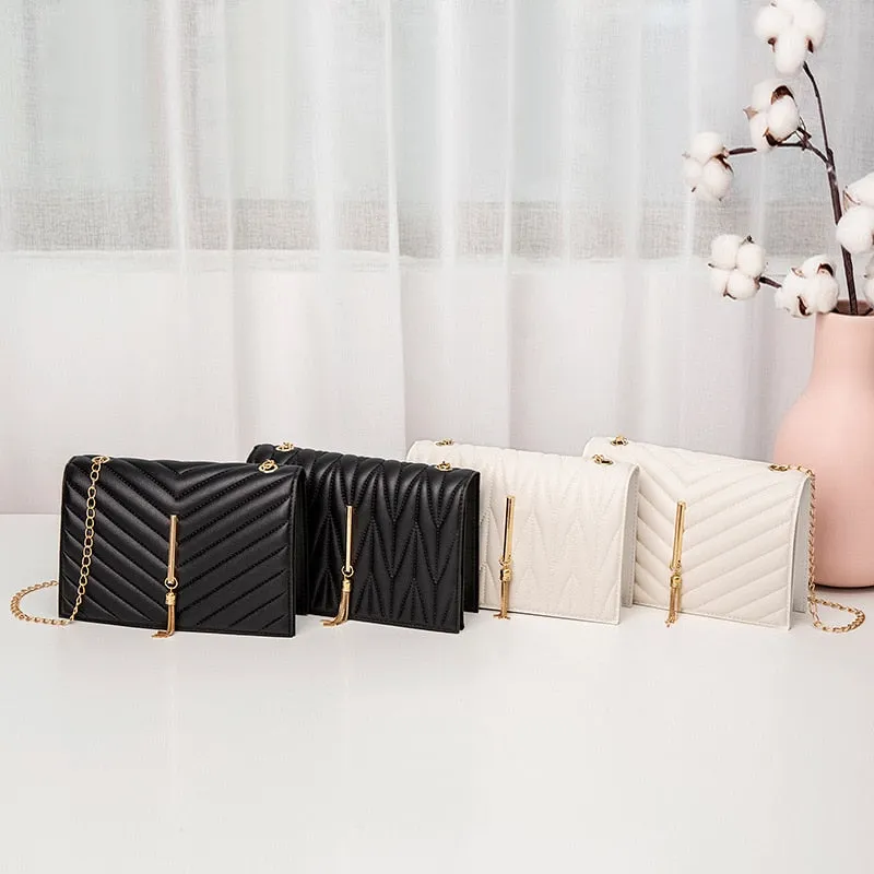 Solid Color Fashion Shoulder Handbags Female Travel Luxury Crossbag