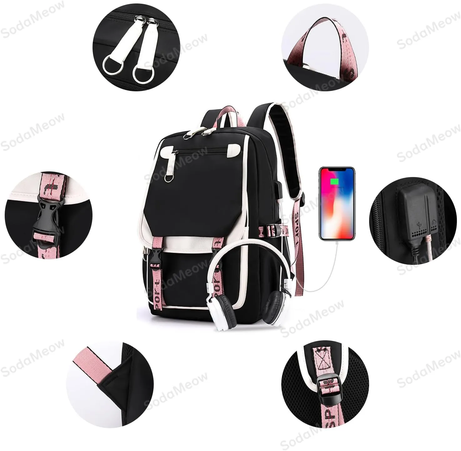 Solo Leveling Backpack Men Women Unisex Sung Jinwoo Rucksack Igris Anime Backpacks (B04-)